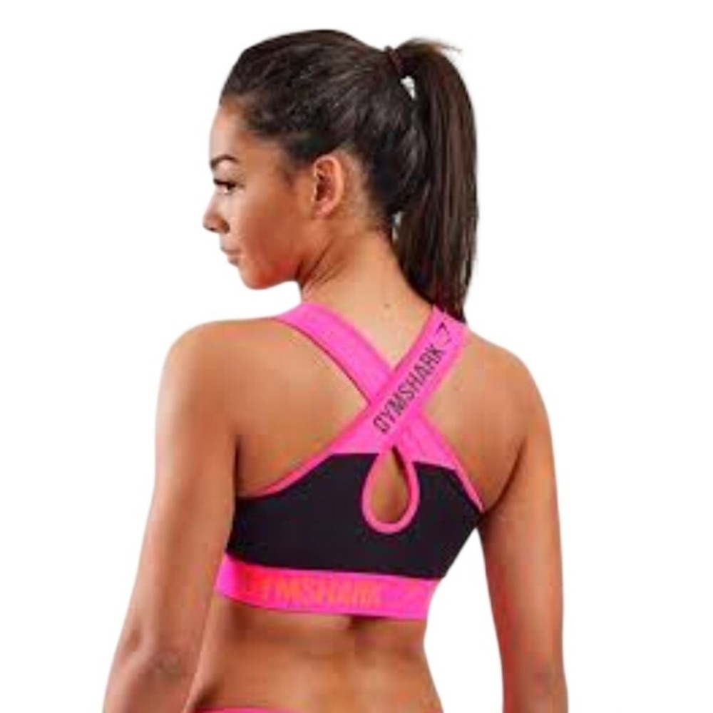 Gymshark Size‎ S Black Pink Sports Bra